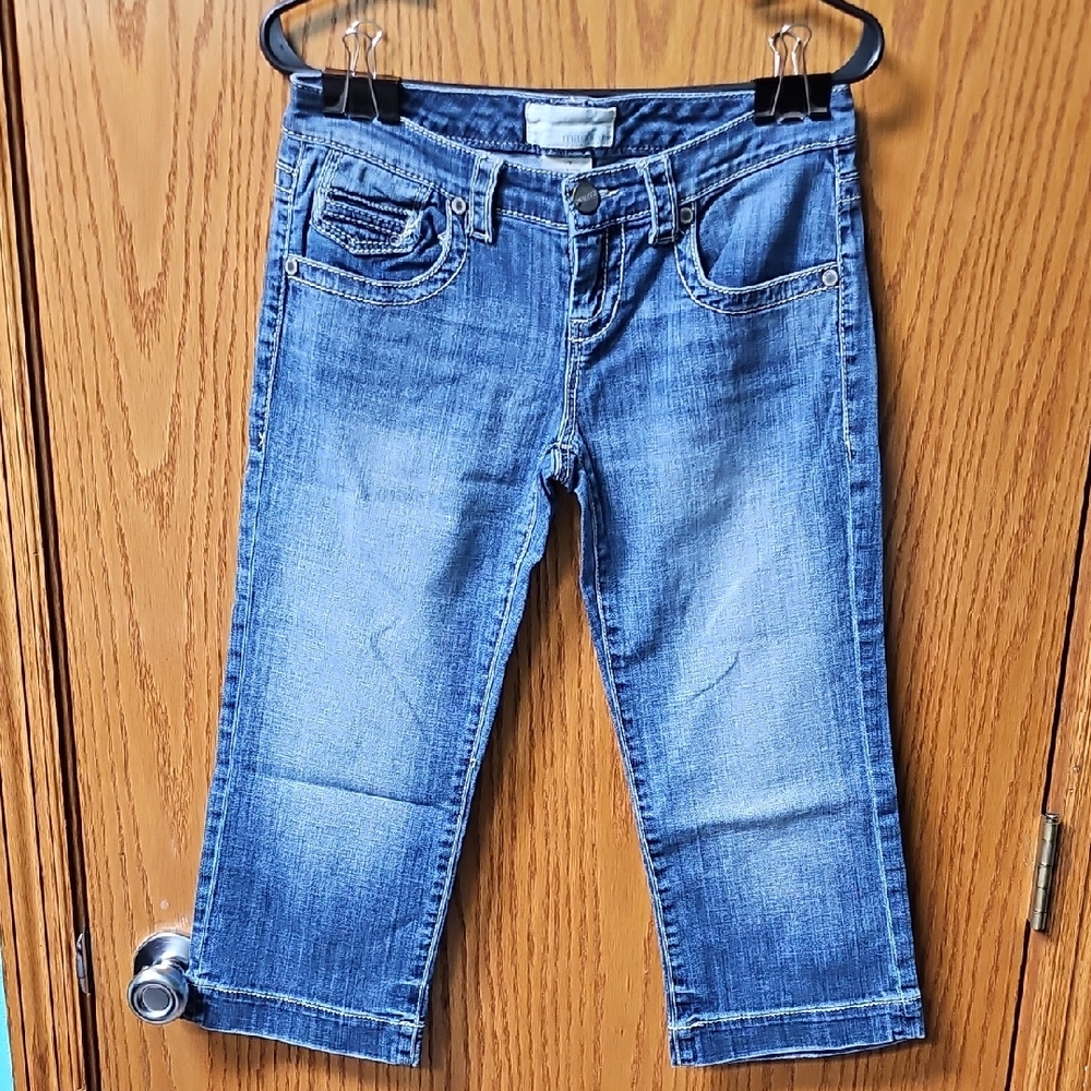 Maurice's Women's Blue Denim Knickers Jean Size 1/2